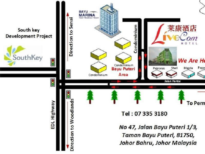 Live Com Hotel Johor Bahru Exterior photo